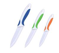 Professional Ceramic Knife Set, Colourful Handle, White Blade, 3-Piece