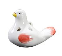 Professional Ceramic Ocarina 6-Hole Cute Shape Tenor Ocarina For Beginner ocarina instrument (Blue，Green，Orange，Red)