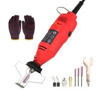 Professional Chainsaw Sharpener Electric Chainsaw Grinder & Sharpener Tool - Complete Set with 3-Piece Diamond Sharpening Wheels, Adjustable Angle Guide, Spring Clamps, Wrench