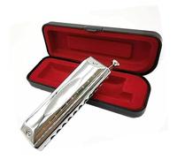 Professional Chromatic Harmonica Key Of C 10 Holes 40 Tones Round Mouthpiece Hole Harmonica Harmonicas for Beginners
