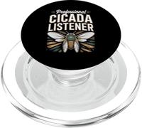 Professional Cicada Listener Nature Insect Humor PopSockets PopGrip for MagSafe