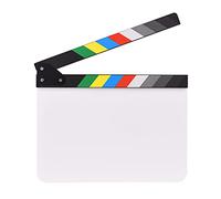 Professional Cinema Jacket, Namolit 30 x 24 cm Film Slat, Clapperboard for Acrylic Film, Cutting Action Scene Slate for Movie Lovers, Amateur Film Maker