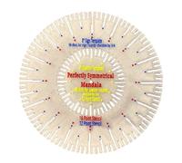 Professional Circular Knitting Auxiliary Tool with Alignment Guide Clear Acrylic Quilting Template for Sewing Drafting Acrylic Template