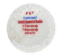 Professional Circular Knitting Auxiliary Tool with Alignment Guide Clear Acrylic Quilting Template for Sewing Drafting Pattern Drawing Tool