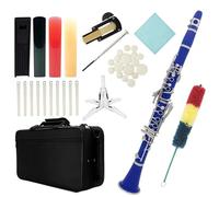 Professional Clarinet 17 Keys Bb Tone Blue Clarinet Set ABS Resin Body Nickel-plated Keys Clarinet With Accessories