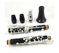 Professional Clarinet 18 Key Bb Tone Wooden Clarinet Ebony Body Silver Plated Keys Clarinet With Accessories