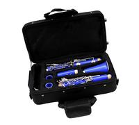 Professional Clarinet Blue 17 Keys Bb Tone Bakelite Body Clarinet With Clarinet Case Reeds Accessories