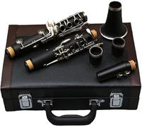 Professional Clarinet Ebonite Wood Nickel Plated Keys with Barrels Reed accessories Nice sound Durable case,akey-clarinet