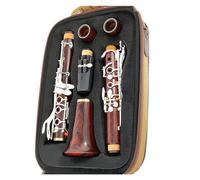 Professional Clarinet Instrument Bb Key Redwood Body Material Silver-plated Keys Clarinet Musical Instruments