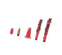 Professional Clarinet Pink 17 key Clarinet Bb B Leveling Bakelite with Box Musical Instrument Accessories