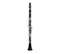 Professional Clarinet Professional Ebony Clarinet Bb 17 Key Silver Plated Copper Grenadilla Klarinet(Silver)