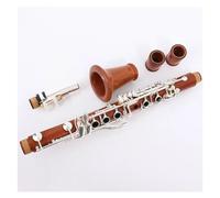 Professional Clarinet Rosewood Body Silver Plated Keys Eb Tone Clarinet Set With Case Mouthpiece And Strap