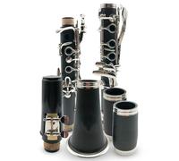 Professional Clarinet Treble B Flat Clarinet Exam Clarinet Double Two-section Woodwind Instrument(Bag b)