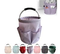 Professional Cleaning Caddy Organizer - Wearable Cleaning Supply Bag with Adjustable Shoulder Strap & Handle - Cleaning Bag for Garden Small Tools Bag(Purple)