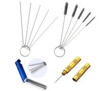 Professional Cleaning Kit Essential Tool for Artists Spray Nozzle Needle Brush Set Small Bottleneck Cleaner