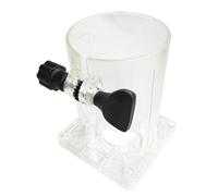 Professional clear router base improves woodworking enthusiasts perspective and precision. Detailed wood project Easy installation