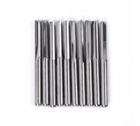 Professional CNC Cutting Tools A Complete Set of Ten Solid Carbide End Mills Each Featuring an Eighteen Inch Length