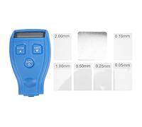 Professional Coating Thickness Gauge GM200 Automotive Paint Coating Thickness Tester Non Metallic Coating Measurement Tool for Car Body Repair Mechanics Engineers Plastic (Blue)