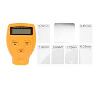 Professional Coating Thickness Gauge GM200 Automotive Paint Coating Thickness Tester Non Metallic Coating Measurement Tool for Car Body Repair Mechanics Engineers Plastic (Yellow)