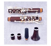 Professional Cocobolo Wood Clarinet C Tune 17 Keys Silver Plated Keys Clarinet With Accessories Clarinet Kit