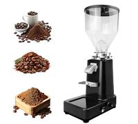 Professional Coffee Grinder, 1.5L Flat Burr Electric Grinder with 20 Adjustable Settings & Removable Hopper, Large Capacity Commercial Coffee Bean Grinder for Home & Café Black