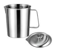 Professional Coffee Milk Cups 4 Size 500ml 1000ml 1500ml 2000ml Locking Lid Design Sturdy Nonrust Steel Measuring Cup Coffee Enthusiasts Measuring Equipment with Spill Proof Design