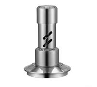 Professional coffee tamper with spring loaded pressure system delivering consistent force, magnetic centering for portafilter sizes 51 53 58mm, and stainless steel durability (58mm)