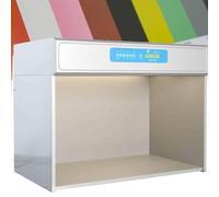 Professional Color Assessment Light Booth for Fabric Printing, 4-6 Light Sources Color Matching Box for Lab Testing, Accurate Color Evaluation Cabinet