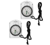 Professional Compass, Navigation Compass, Compass Orientation Compass, Ruler-Map-Base, Compass for Outdoor Adventure, Survival, Transparent