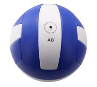 Professional Competition Volleyball Official Size Ball Soft PVC Rubber Material Machine Stitched Durability Indoor Outdoor Training Ball Beach Volleyball Game(B)