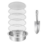 Professional Compost Sieve Set Rust Proof Stainless Steel Texture Garden Sieve Suitable for Gardeners and Farmers Garden Soil Sifter Handheld Soil Sifter Professional