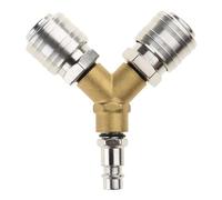Professional Compressed Air Distributor Efficient Brass Connector for Pneumatic Tools Simple Installation Plated Fitting Hose Connectors Professional Compressed Distributor Efficient