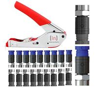 Professional Compression F Connectors CMX65 CMX100 with Inbrackets Pro Compression Tool for WF65 CT63 and CT100 WF100 Cable