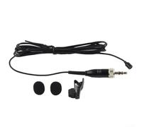 Professional Condenser Lapel Microphone Omnidirectional Lavalier Mic 3.5mm Connector with Windscreen for Smartphone Camera Conference Reporting Black 1.2m Wire
