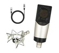 Professional Condenser Studio Vocal Large Diaphragm Microphone 48V Live Streaming Large Diaphragm Microphone for Computer Games