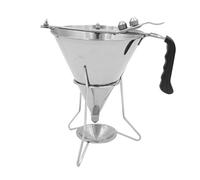 Professional Confectionery Funnel,maxant Cake Batter Dispensers with 3 Nozzles Pancake Pourer Dispenser Stainless Steel Piston Funnel Cake Dispenser for Bakery Use Cake Decorating Tool
