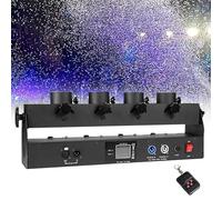 Professional Confetti Launcher Cannon Machine 4-Shot Confetti Blower Machine DMX 512/Remote Control Spray Distance: 8-10 Meters Adjustable Angle for Party Event Wedding Stage Concert