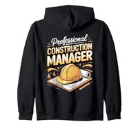 Professional Construction Manager Contractor Zip Hoodie