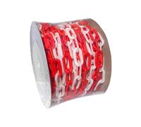 Professional Construction Site Warning Chain 25M Materials Perimeter Chain for Temporary Fencing Yellow Black Hazard Zone Demarcation