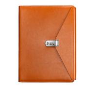 Professional Contract Signing Book for a 4 Paper Incorporating Password Closure and PU Leather for Document Management Lawyer Binders