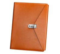 Professional Contract Signing Book for a 4 Paper Incorporating Password Closure and PU Leather for Document Management Password Folders