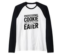 Professional Cookie Eater Funny Baking Lover Raglan Baseball Tee