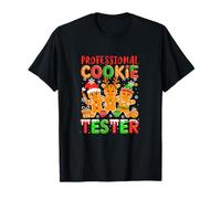 Professional Cookie Tester Santa Elf Gingerbreads Baker T-Shirt