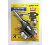 Professional Cooking Blow Torch - Adjustable Flame Butane Gas Torch for Creme Brulee, BBQ, Crafting, Soldering - Auto Ignition, Lightweight & Easy to Use - Gas Not Included