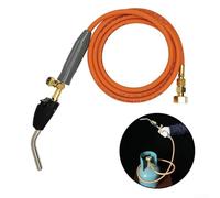Professional Copper Gas Welding Torch with 2m Hose, Electronic Ignition Burner for Propane, Lightweight Blowlamp for Charcoal Starter, BBQ Grilling, Sheet Metal Heating and Garden Tasks