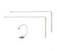 Professional Copper Probe Rods Kit For Divination Water Locating Treasure Hunting And Paranormal Investigation With Protective Case(B)