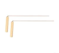 Professional Copper Probes for Divination and Mineral Prospecting - 99.9% Pure Copper Dowsing Rods with Birch Wood Handles 12 Inch