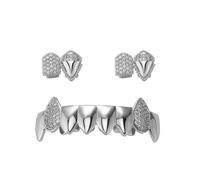 Professional Copper Prosthetic Teeth for Halloweens Character Transformation Halloweens Costume