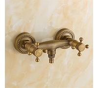 Professional Copper Sink Mixer Tap - Antique Kitchen Faucet with Hot & Cold Water Mixing Valve Ideal for Balcony & Outdoor Use G12 Design