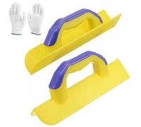 Professional Corner Finishing Trowel,Plastering Tools,Durable ABS 90° Corner Smoothing Tool with Ergonomic Non-Slip Handle for Plastering & Wall Repair (1 Set)